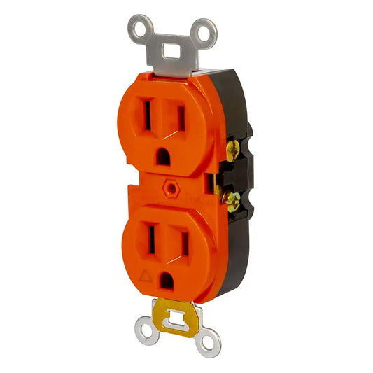Contacto Dúplex Naranja Iusa 664560 Tierra Aislada 15A