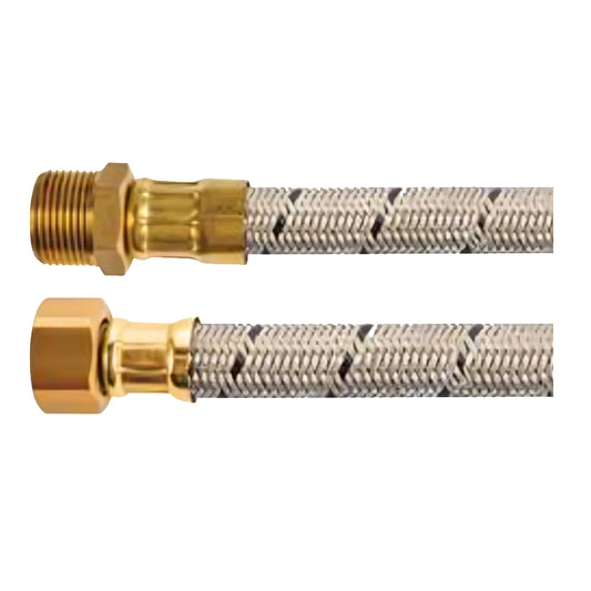 Manguera P/ Boiler Iusa 619784 1/2" X 1/2" 80 Cm