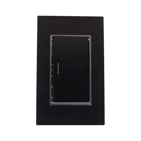 Placa Cristal Negro 1 Apagador Sencillo Tiffany 9781