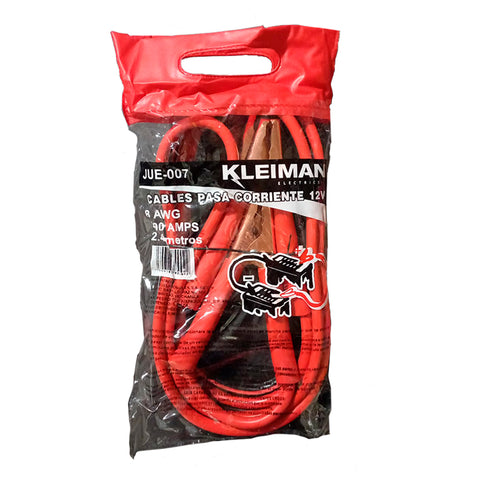 Cables Pasa Corriente Kleiman Jue-007 2 Mt Calibre 8 Awg