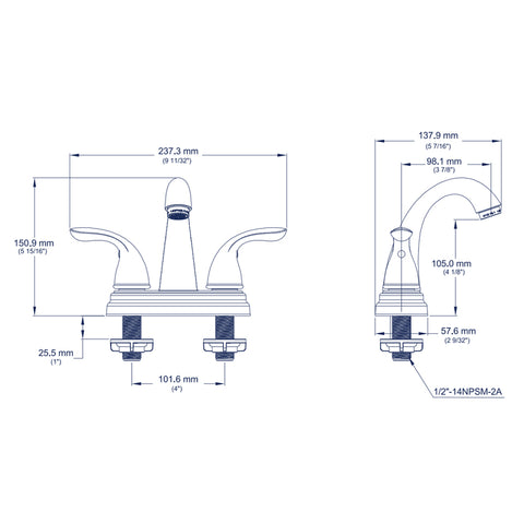 Llave Para Lavabo Mezcladora Coflex GL-D300