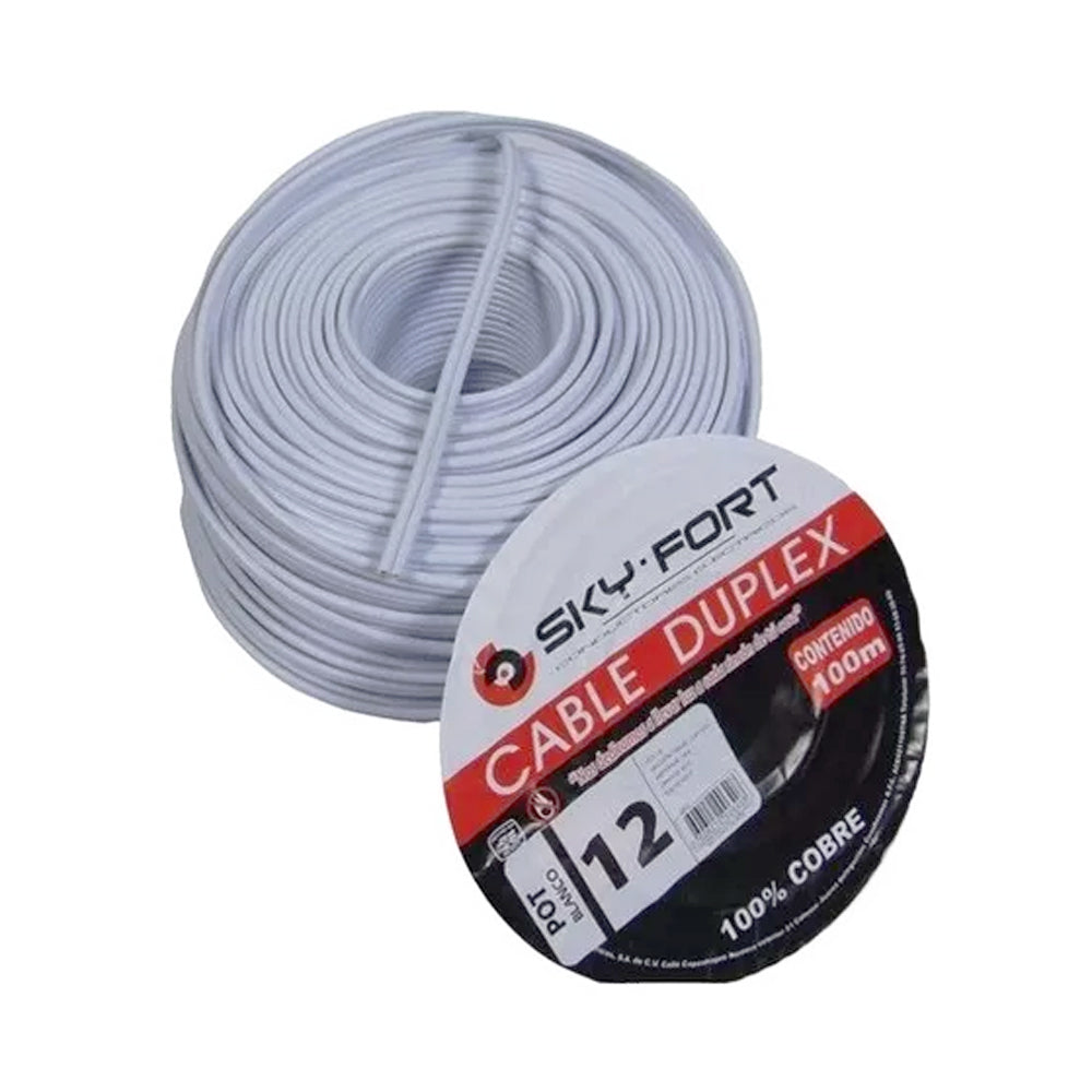 Cable Eléctrico Pot Doble Cal. 12 SKY FORT (Metro)