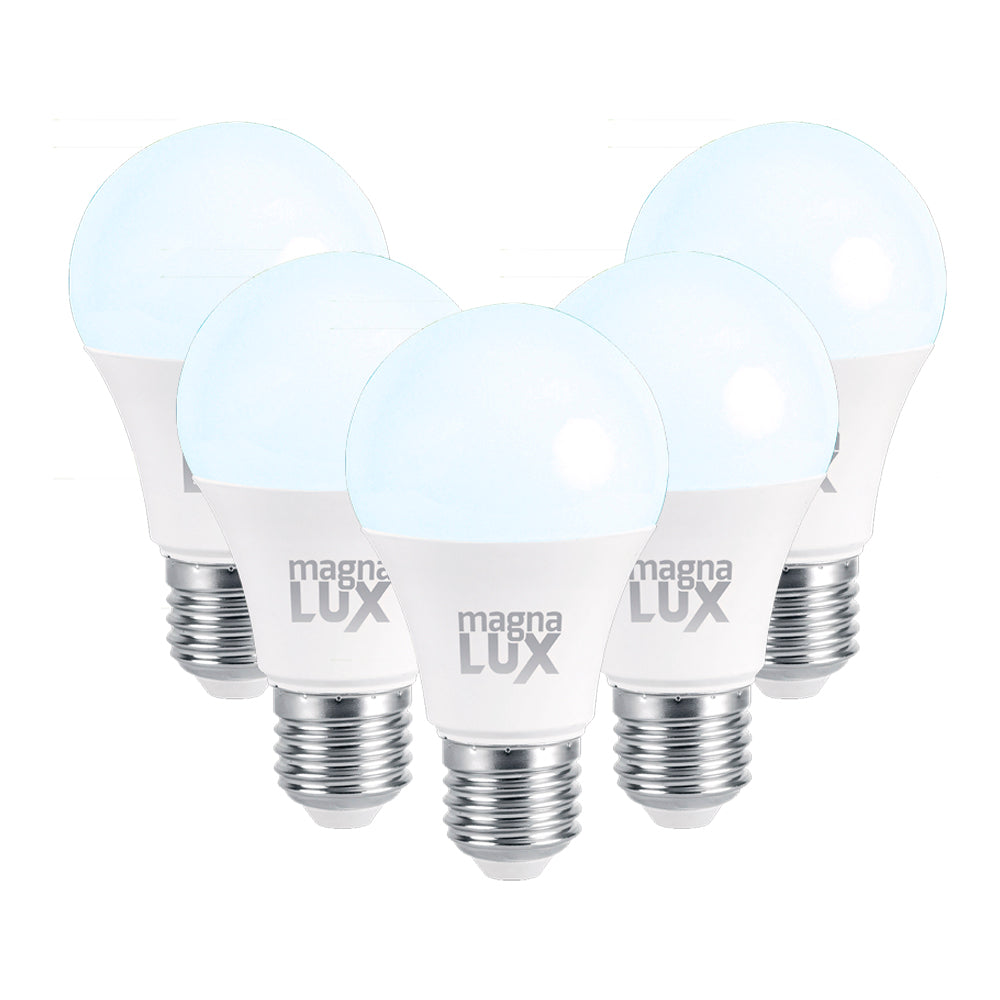 Kit de 5 Focos LED Luz Fría de 9W de Magna Lux