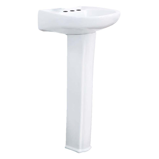 Lavabo Pedestal Génova Ceramosa Blanco