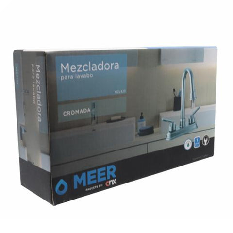 Mezcladora Para Baño Moderno Lavabo Meer Mzl423