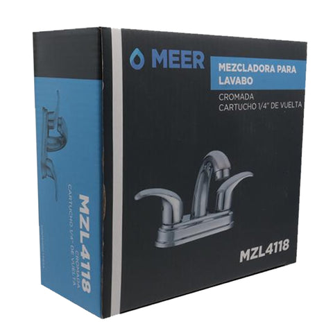 Grifo Mezcladora Para Baño Moderno Lavabo Meer Mzl4118