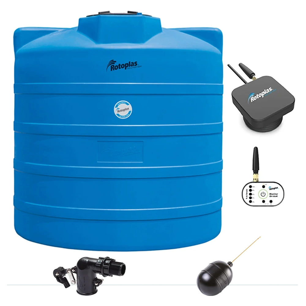 Cisterna Rotoplas 10000 Lts Con Sensor de Nivel