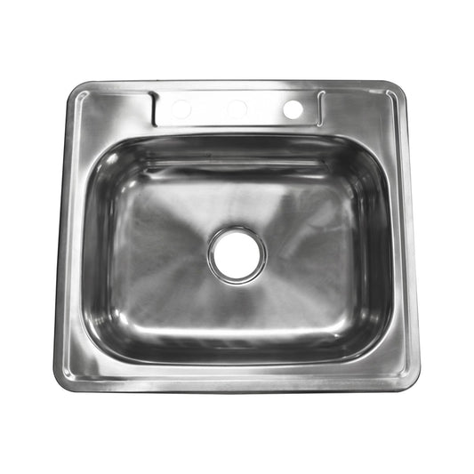 Fregadero Inox Tina Sencilla Anbec TIN25226 63.5 X 59 X 15.25 CM