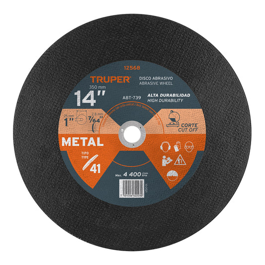Disco Corte Metal 14" Truper 12568