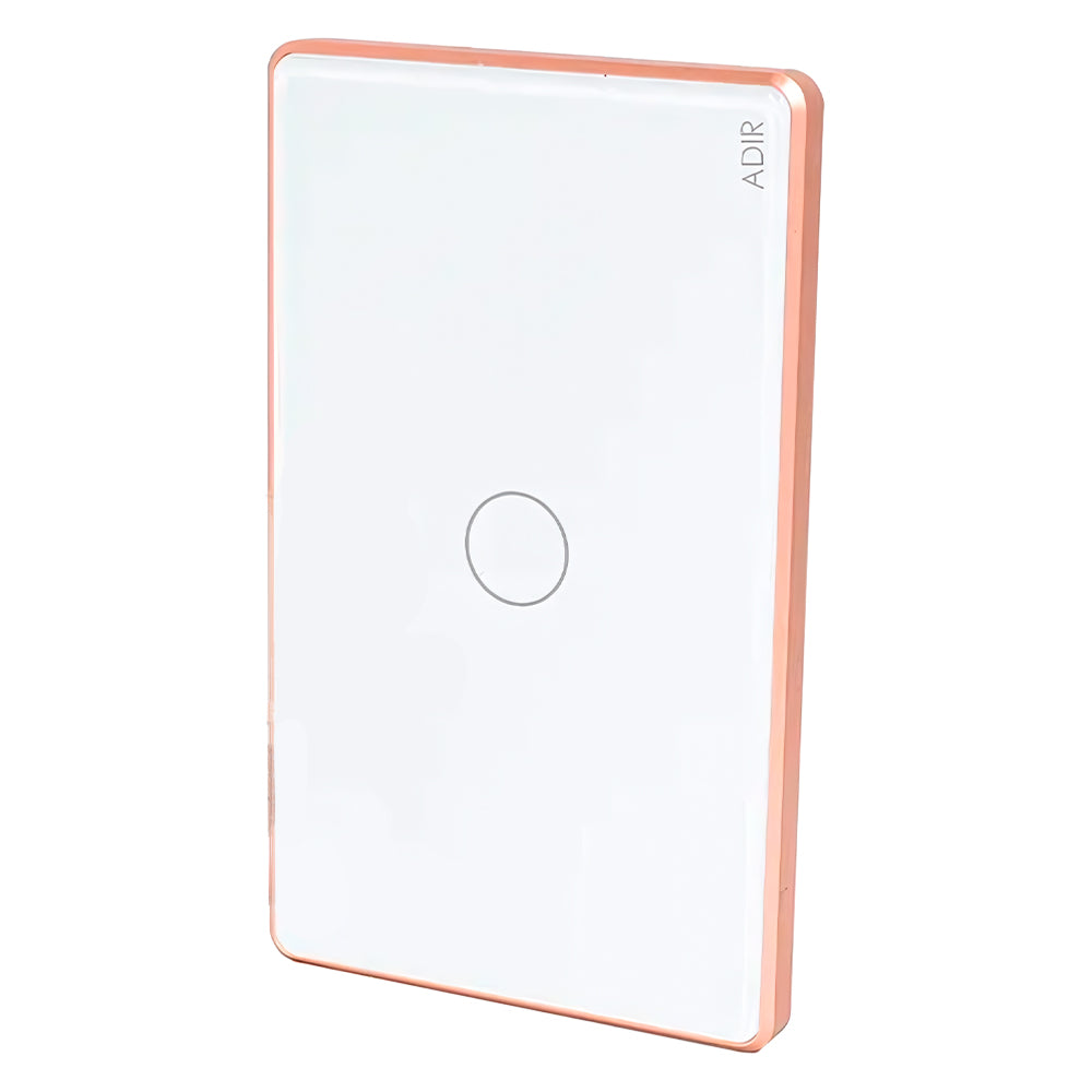 Placa WiFi Touch Deluxe con 1 Apagador Sencillo ADIR 9922