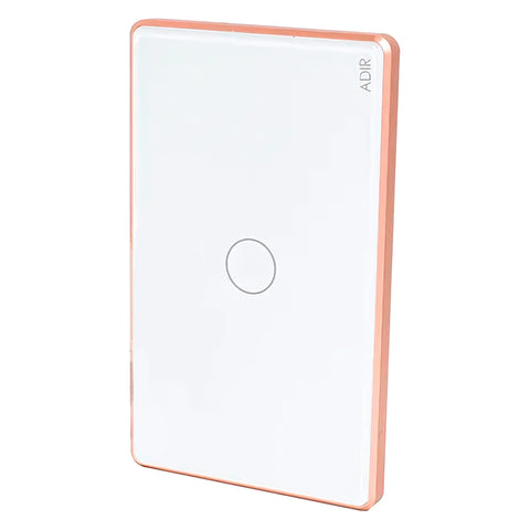 Placa WiFi Touch Deluxe con 1 Apagador Sencillo ADIR 9922