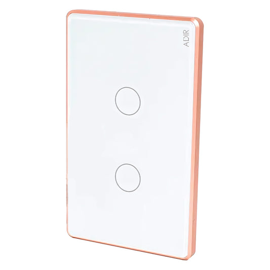 Placa WiFi Touch Deluxe 2 Apagadores Sencillo Adir 9923