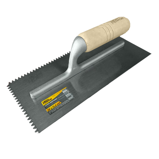 LLANA 10 REMACHES 11" X 5" DENTADO TRIANGULAR MADERA HIGH POWER LP-1206T