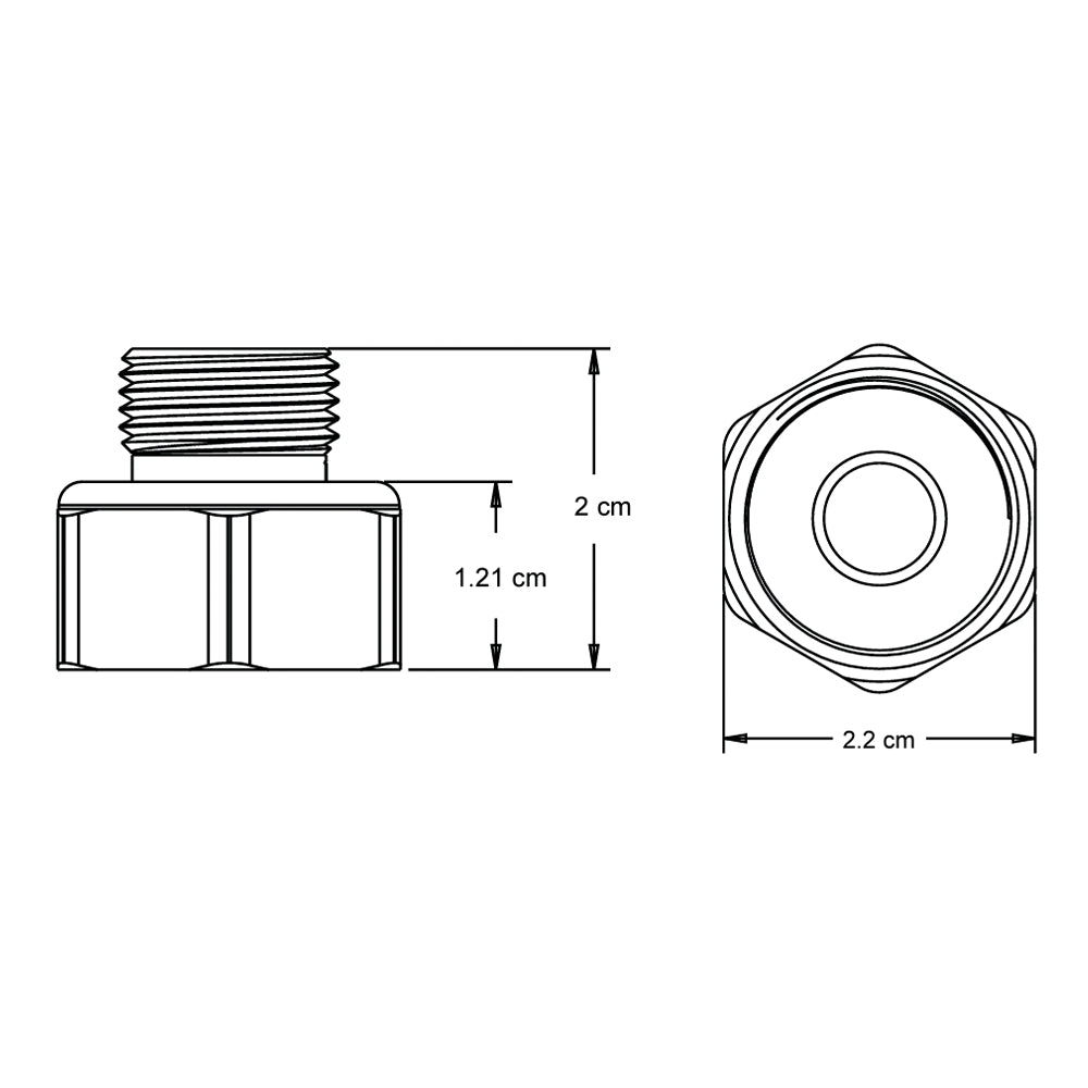 Adaptador de latón 3/8"