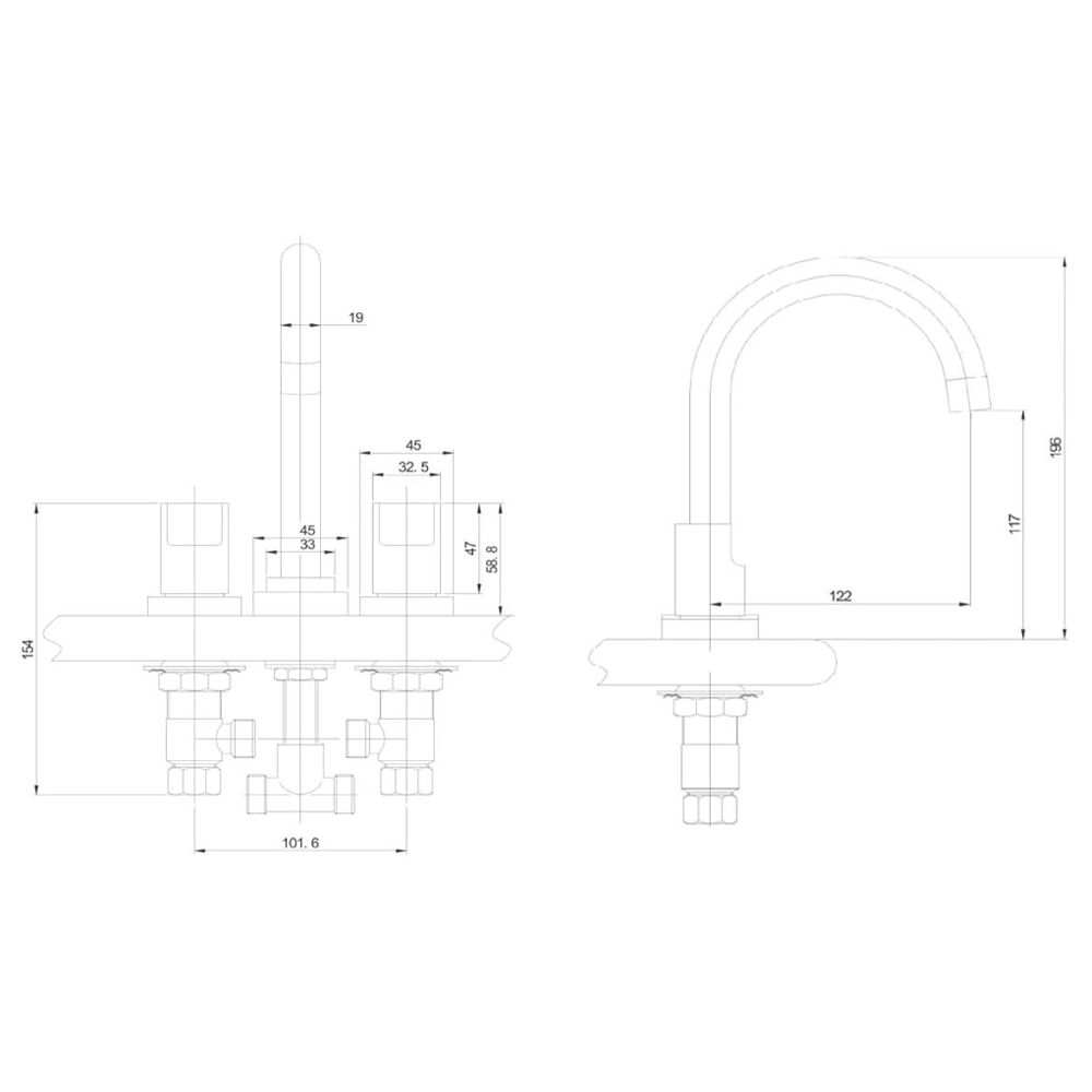 Grifería para lavabo