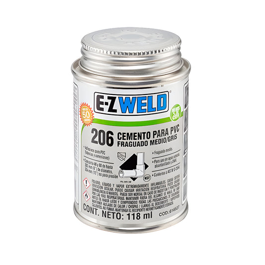 Pegamento E-Z Weld 206 C-80 1/8 Lt Gris