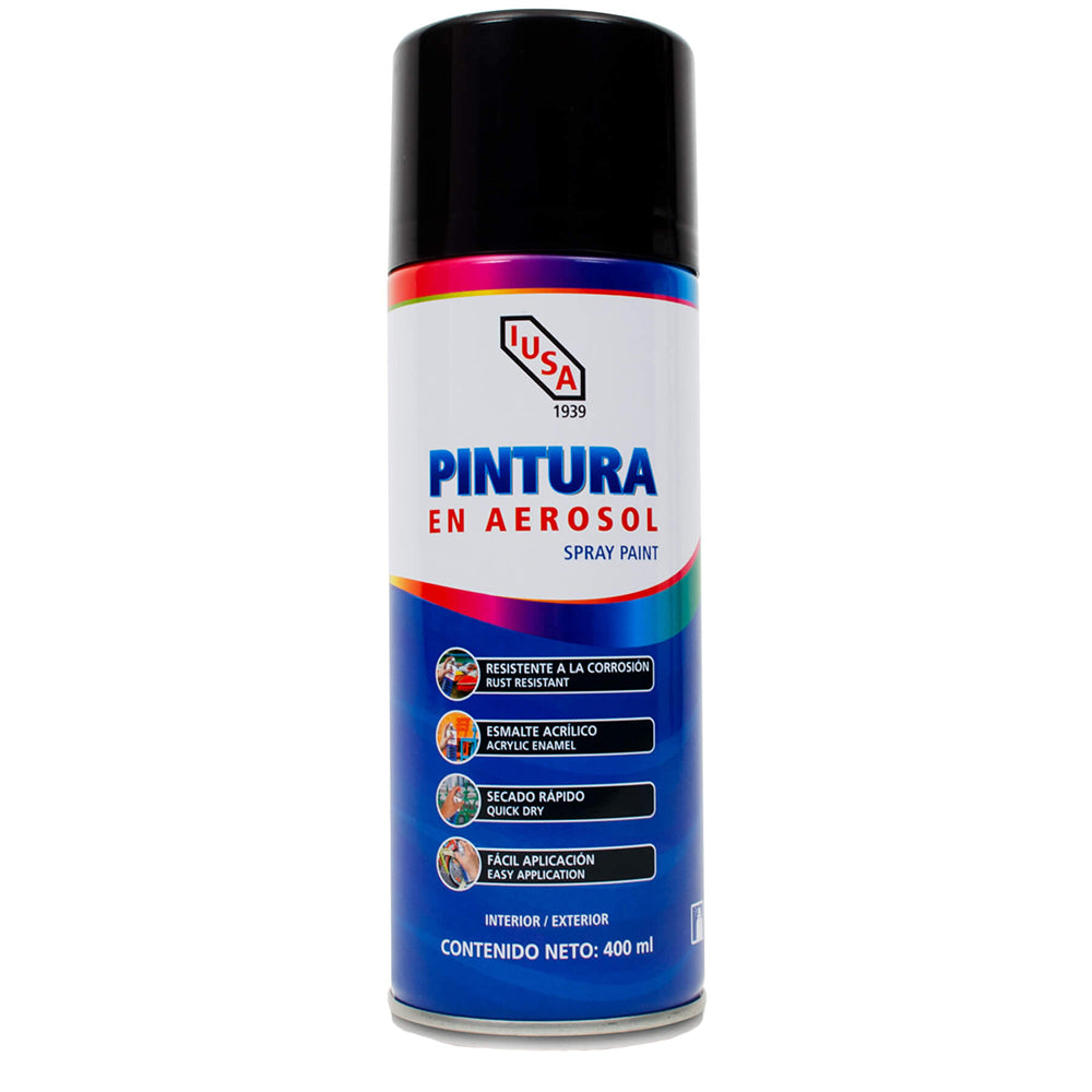 Aerosol Iusa Negro Brillante 618823