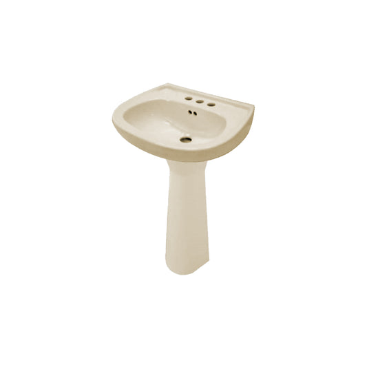 Lavabo Con Pedestal Jazmin Jr Marfil