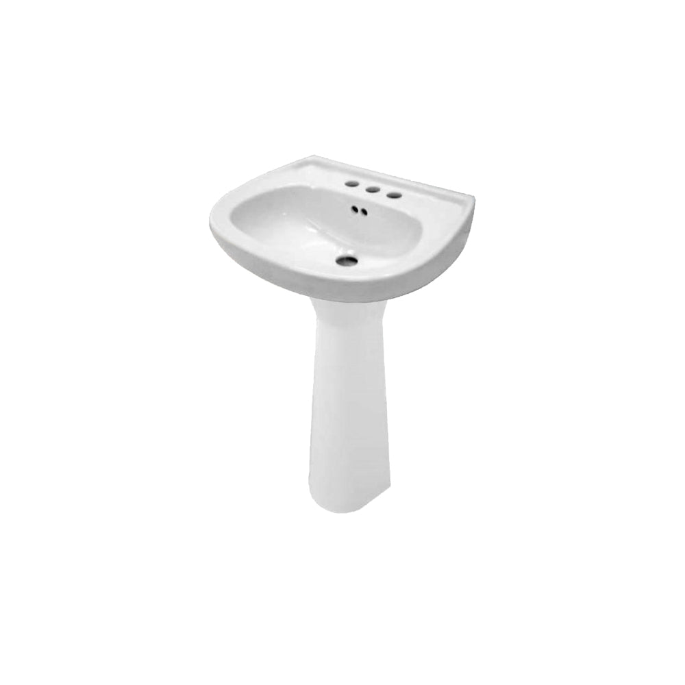 Lavabo Con Pedestal Jazmin Jr Blanco