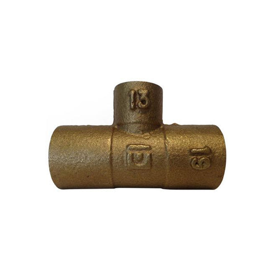 Tee Bronce Reducida Central 1/2" X 3/8"