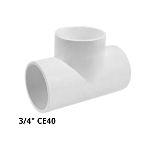 Tee Pvc Ce40 3/4"