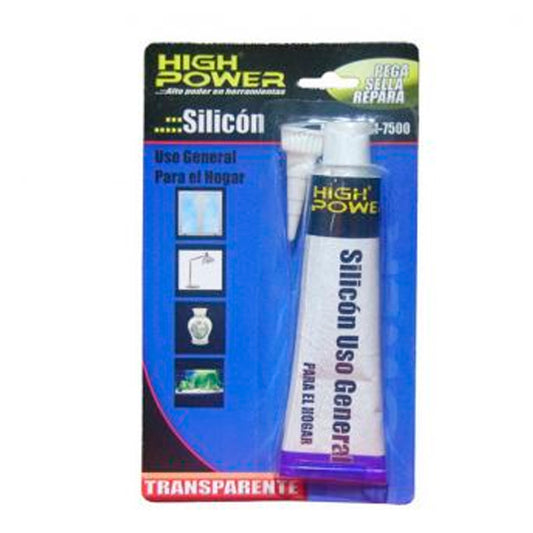 Silicon High Power Si-7500 Tubito 75 Ml Transparente