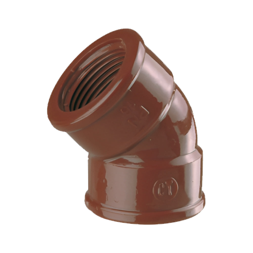 Codo Pvc Marron 45° X 1/2"