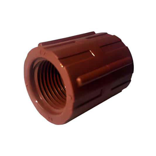 Cople Pvc Marron 1/2"