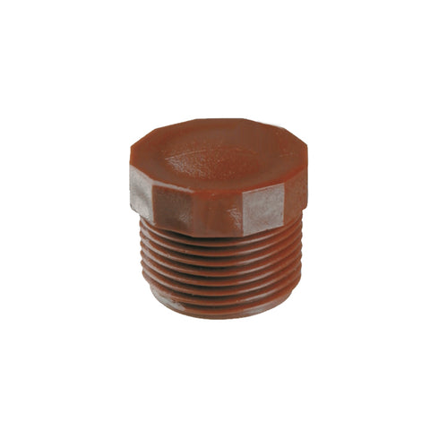 Tapon Macho Pvc Marron 1/2"