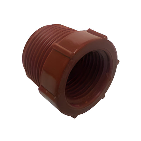 Reduccion Bushing Pvc Marron 1" X 3/4"