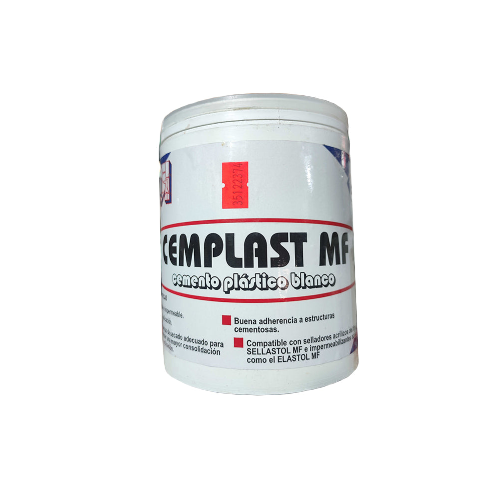 Cemento Plastico Blanco Mf 1 Lt