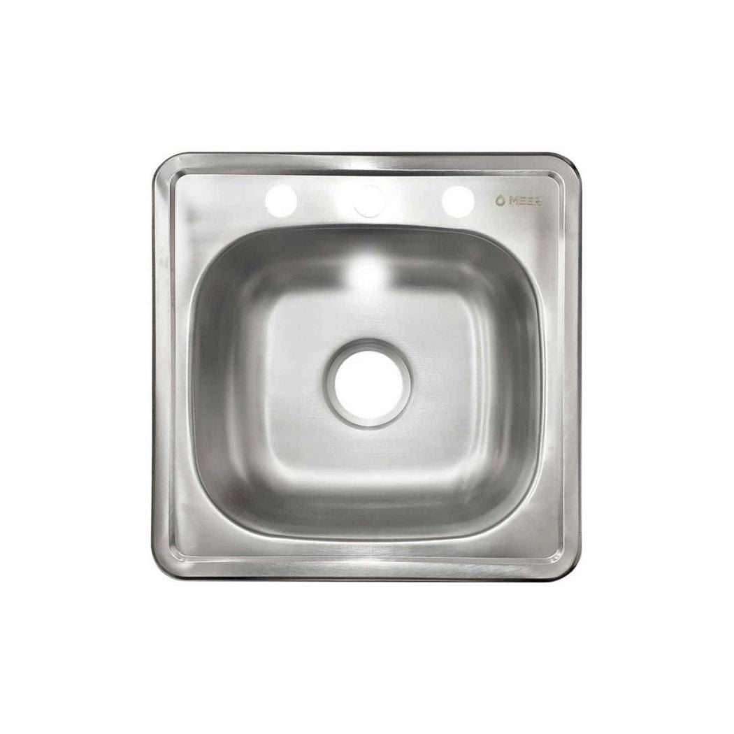 Fregadero Acero Inox Sencillo Meer Ts4848 48 X 48 Cm