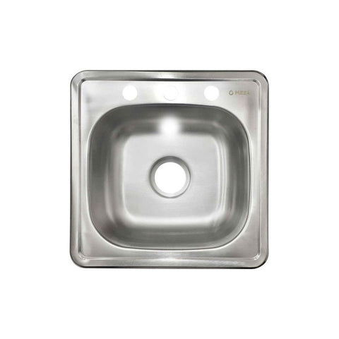 Fregadero Acero Inox Sencillo Meer Ts4848 48 X 48 Cm