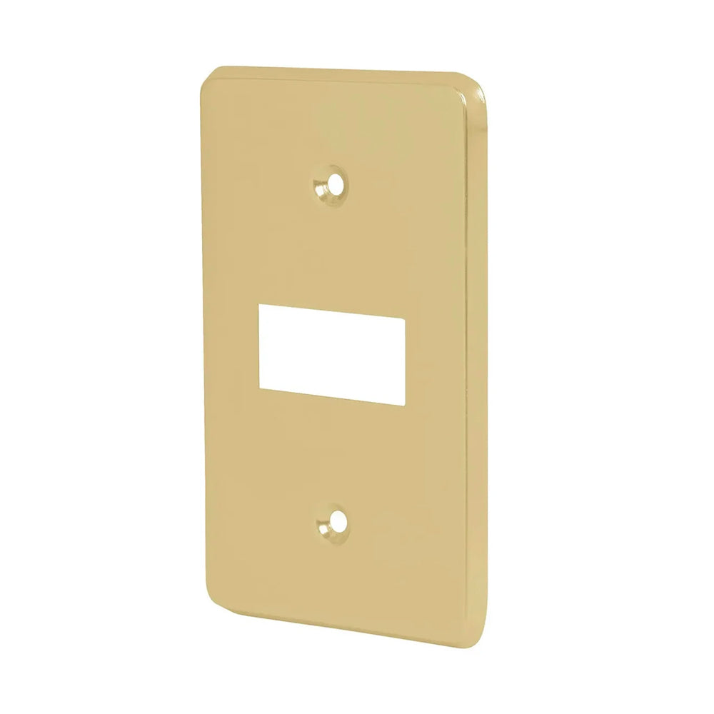 Placa Aluminio Kleiman Pla-001 Oro T/Q 1 Unidad