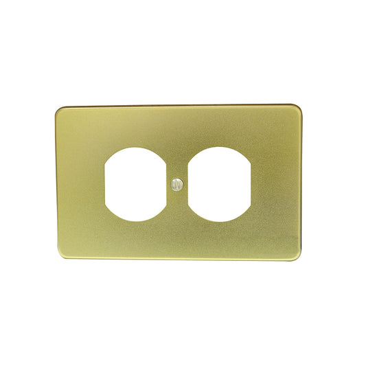 Placa Aluminio Oro Duplex Kleiman Pla-006