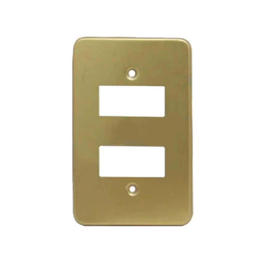 Placa Aluminio Oro T/Q 2 Unidades Kleiman Pla-002