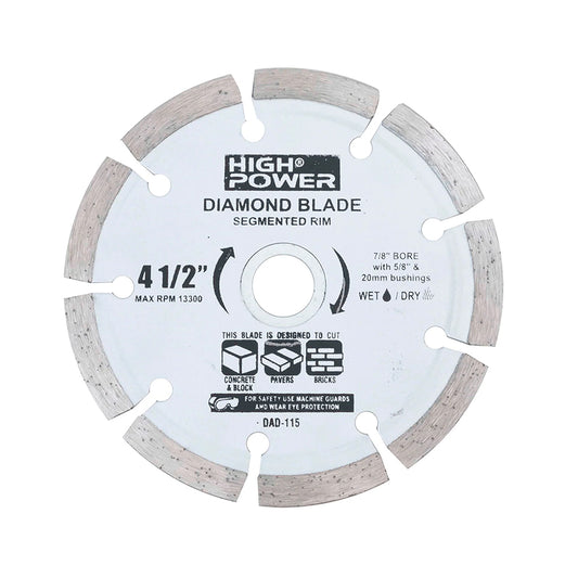 Disco Diamante 4 1/2" Rin Segmentado High Power Hp-115