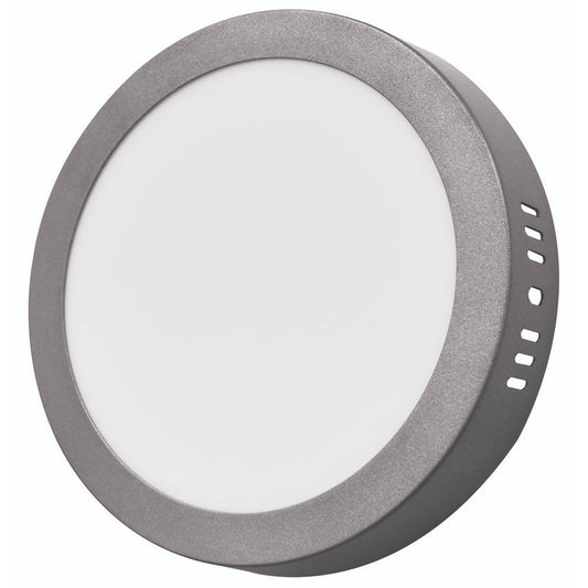 Luminario Sobreponer Led Cuadrado 24W Gris Adir 5466