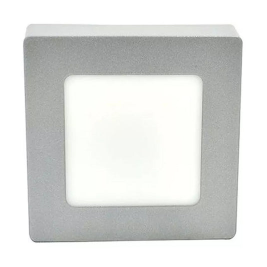 Luminario Sobreponer Led Cuadrado 12W Gris Adir 5465