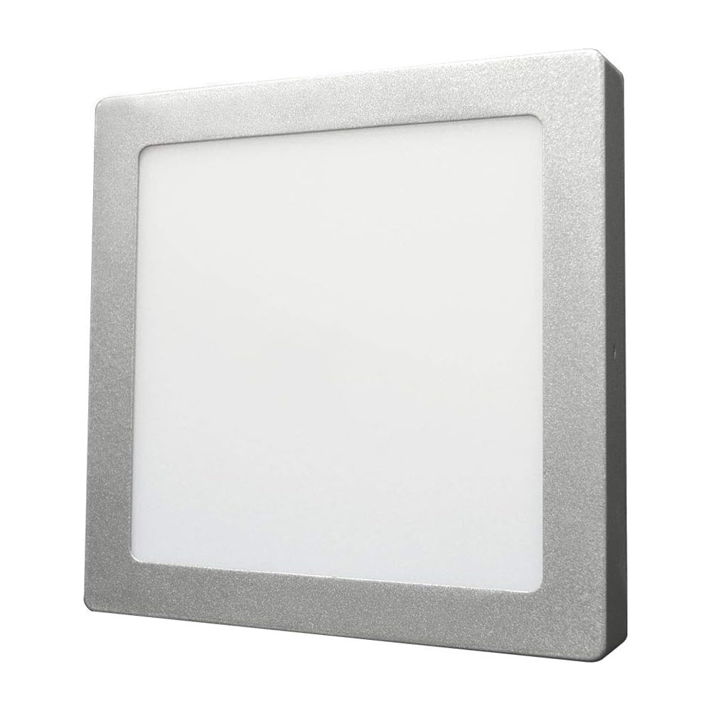 Luminario Sobreponer Led Cuadrado 24W Gris Adir 5466