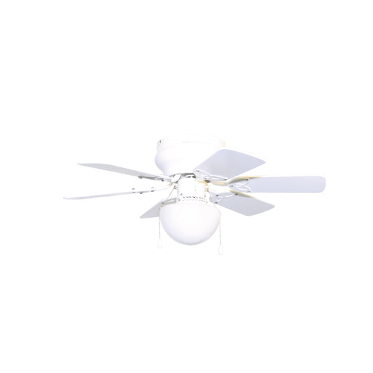 Ventilador De Techo Blanco C/ Lam. 6 Aspas De 30" Kleiman Vt-001