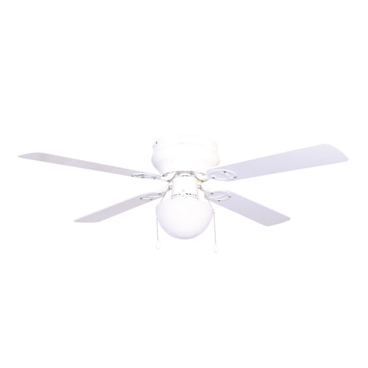 Ventilador De Techo Blanco C/ Lam. 4 Aspas De 42" Kleiman Vt-002