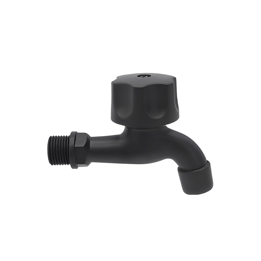 Llave Jardin Plastica C/ Maneral  Negro Meer Vnp13N